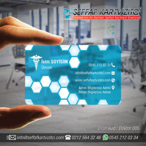 doktor şeffaf kartvizit 005