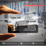 Emlakçı Şeffaf Kartvizit 010