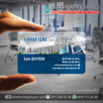 Emlakçı Şeffaf Kartvizit 011