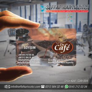Cafe Şeffaf Kartvizit 004