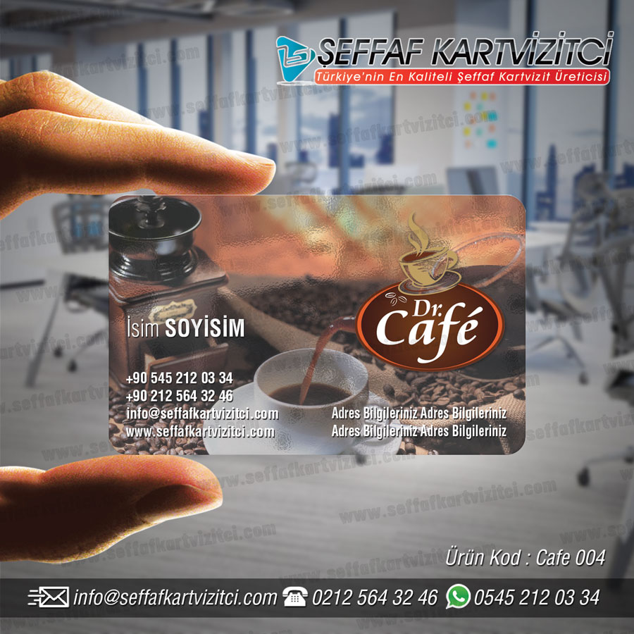 Cafe Şeffaf Kartvizit 004