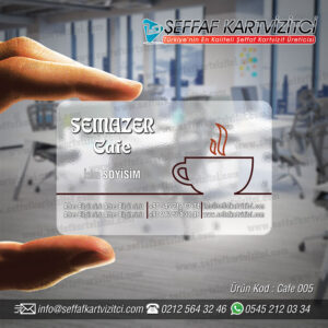 Cafe Şeffaf Kartvizit 005