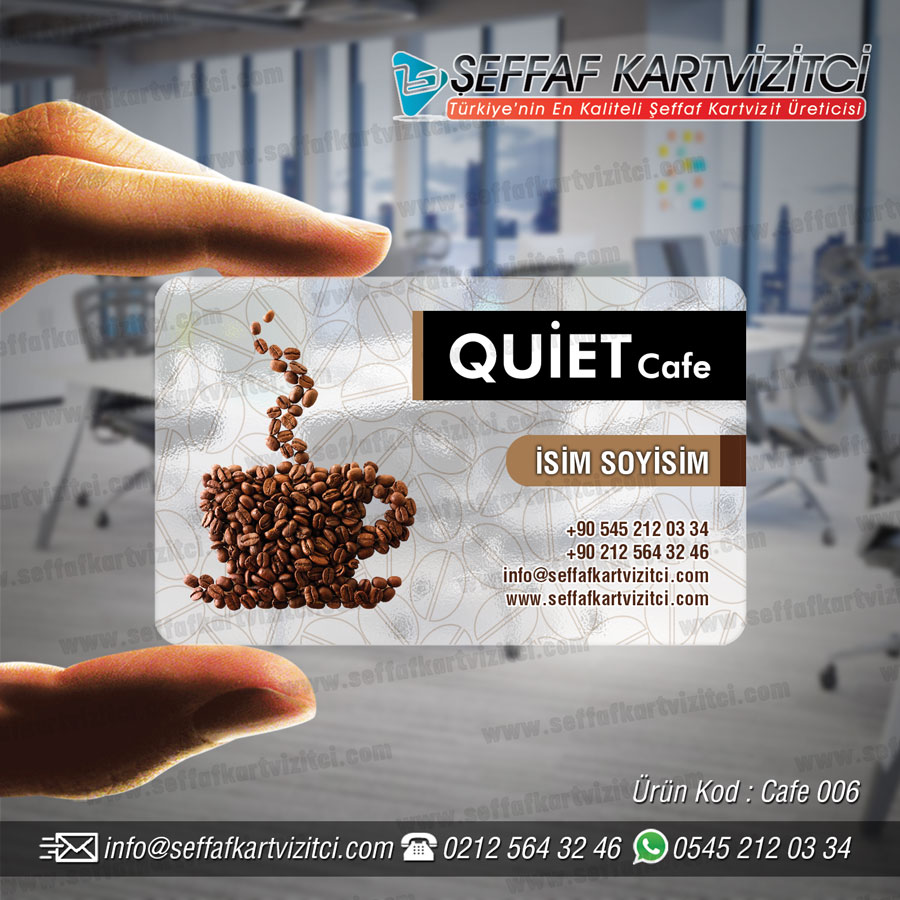 Cafe Şeffaf Kartvizit 006