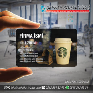 Cafe Şeffaf Kartvizit 008