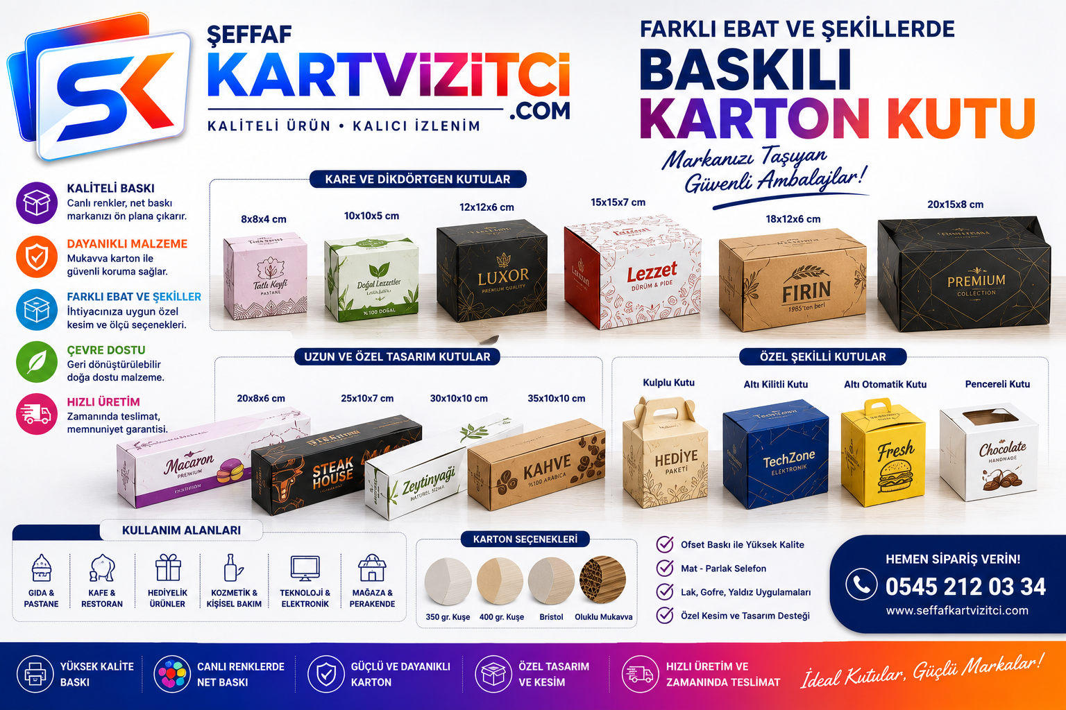 Baskılı Kutu Çeşitleri
