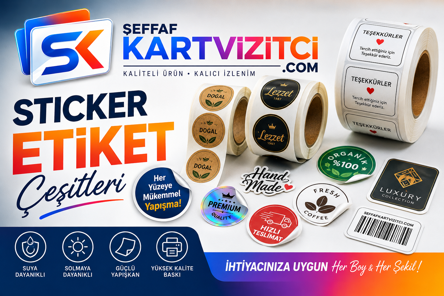Sticker - Etiket Çeşitleri