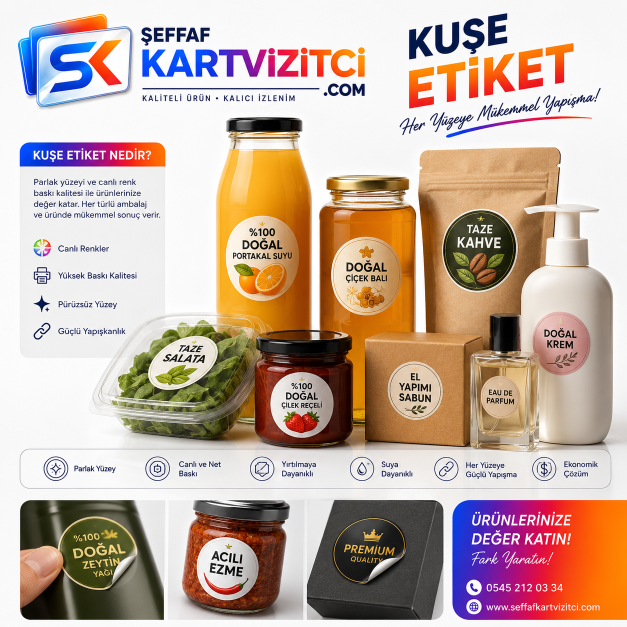 kuşe etiket