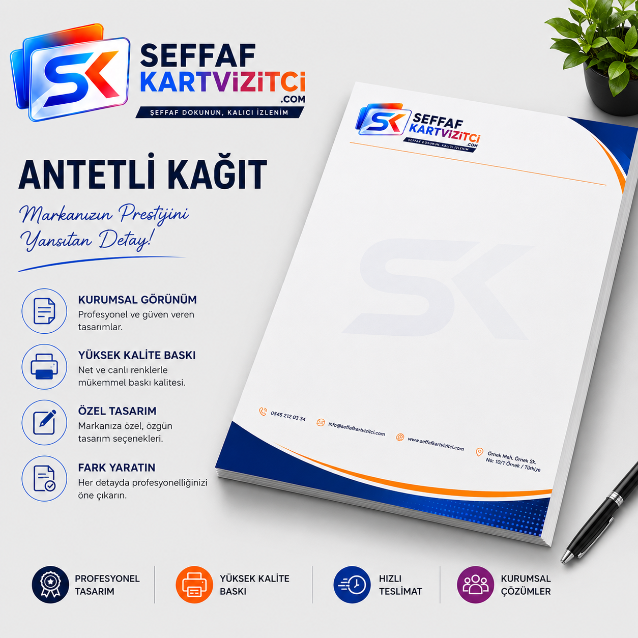 Antetli Kağıt Tasarım